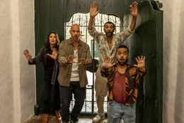 L-R: Marissa (Essined Aponte), Stan (Franck Gastambide), Reda (Ramzy Bedia),Chafik (Anouar Toubali)