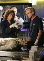 Eine Autopsie enth&uuml;llt Detective Stella Bonasera (Melina Kanakaredes) und Dr. Sid Hammerback (Robert Joy), dass der Tod des Tauchlehrers kein Unfall war.