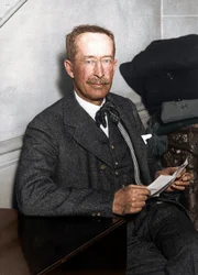 Egyptologist George Carnarvon posing for a photograph on his return from Egypt. Egyptologist George Carnarvon posing for a photograph on his return from Egypt.