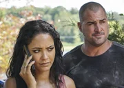 Riley Davis (Tristin Mays, l.) und Jack Dalton (George Eads, r.) Riley Davis (Tristin Mays, l.) und Jack Dalton (George Eads, r.)