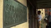 Scranton, PA: Jay, Dan and Mark entering the Scranton Lace Company to salvage old relics that they can sell or turn into new pieces.