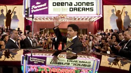 Eine amerikanische Karriere wie sie im Buche steht: Bandmanager Curtis Taylor Jr. (Jamie Foxx, M.), der als kleiner Autoh&auml;ndler in Detroit angefangen hat, ist am Gipfel seiner Karriere angekommen. Ohne "The Dreams" und die herausragenden Qualit&auml;ten von Deena Jones w&auml;re er nie so weit gekommen.