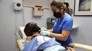 Dr. Pimple Popper: This is Zit S5 So6/Dr. Sandra Lee removes steatocystomas from Brittney K. chest.