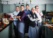 Gruppenbild der Protagonisten: Urs Bartenschlager, Elias Bartlome, Beat Büschlen, Hans Tröhler und Daniel Wechsler