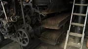 Scranton, PA: The old loom left in the factory. It would have made them tons of money through scrap metal, but won't fit in the back of Jay's truck.