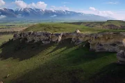 Die Kalksteinfelsen der Waitaki-Region der S&uuml;dinsel Neuseelands sind ein weltweit bekannter Fundort von Fossilien.