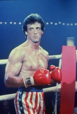 Rocky (Silvester Stallone) ist &uuml;berzeugt, den Kampf zu gewinnen