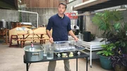 Rob preps for a liquefaction demonstration. Rob preps for a liquefaction demonstration.