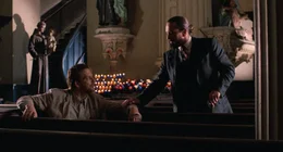 L-R: Harry Angel (Mickey Rourke) und Louis Cyphre (Robert De Niro)