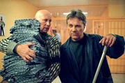Hans Sonnleitner und Albert Roland im Gefängnis (v.li.: Peter Faerber, Wolfram Berger).