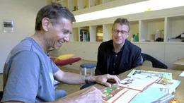 Mosetters Patient und Freund - Trainerlegende Ralf Rangnick&nbsp;(re.).