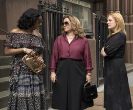 L-R: Ruby O'Carroll (Tiffany Haddish), Kathy Brennan (Melissa McCarthy), Claire Walsh (Elisabeth Moss)