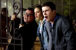 L-R: Stine (Jack Black), Hannah (Odeya Rush) und Zach (Dylan Minnette)