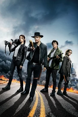 Zum OSCAR 2024: ORF-Premiere: - Zombieland 2: Doppelt h&auml;lt besser - Die kultige Zombie-Kom&ouml;die geht in die zweite Runde. Emma Stone (dieses Jahr mit 'Poor Things' in den Kategorien 'Beste Hauptdarstellerin' und als Produzentin in der Kategorie 'Bester Film' f&uuml;r die Oscars nominiert) ist mit Abigail Breslin, Jesse Eisenberg und Woody Harrelson wieder vereint. Das muntere Quartett muss eine partyfreudige Hippie-Kommune vor den &uuml;berm&auml;chtigen Untoten retten. Auch zehn Jahre nach Beginn der Zombie-Apokalypse sind Tallahassee, Columbus, Wichita und Little Rock am Leben und sind immer noch bester Laune. Im leerstehenden Wei&szlig;en Haus haben sie sich ihr neues Zuhause eingerichtet. Wichita und Little Rock stehlen sich jedoch eines Tages heimlich davon und lassen Tallahassee und Columbus mit gebrochenen Herzen zur&uuml;ck. Wenig sp&auml;ter ist Wichita wieder da und bittet die beiden um Hilfe: Little Rock hat sich abgesetzt und ist mit dem Pazifisten Berkeley auf dem Weg zu einer partyfreudigen Hippie-Kommune. - Im Bild: Emma Stone (Wichita), Woody Harrelson (Tallahassee), Jesse Eisenberg (Columbus), Abigail Breslin (Little Rock). Foto: ORF/Sony Pictures. Ver&ouml;ffentlichung honorarfrei nur f&uuml;r redaktionelle Berichterstattung in Sendungszusammenhang und mit Copyrightangabe. Kontakt: foto@orf.at