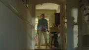 Justin arrives back home panicked after blacking out and covered in blood.