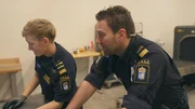 Grenzschutzbeamte Mika (l.) und Stefan.