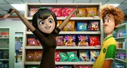 Selena Gomez as Mavis(voice) and Andy Samberg as Jonathan(voice)