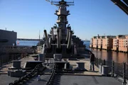 NORFOLK, VA.- Mike Pavelec aboard the USS Wisconsin.