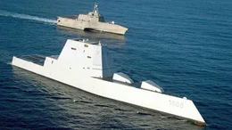 Beim Bau des Zerst&ouml;rers USS Zumwalt wurde konsequent auf seine Stealth-Eigenschaften geachtet.