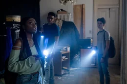 Asjha Cooper, Mason Beauchamp and Fabrizio Guido star in BLACK AS NIGHT Photo: Patti Perret &copy; 2021 Amazon Content Services LLC