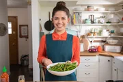 Host Molly Yeh prepares her Green Beans with Magic Sauce, as seen on Girl Meets Farm. Host Molly Yeh prepares her Green Beans with Magic Sauce, as seen on Girl Meets Farm.