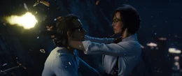 Guy (Ryan Reynolds), Millie / Molotovgirl (Jodie Comer).