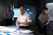 REENACTMENT - A Boeing Representative (played by Marcus Nance), the Main Investigator (played by Von Flores), and another KNKT investigator (played by Allen Keng) discuss what might have caused Lion Air 610 to crash. REENACTMENT - A Boeing Representative (played by Marcus Nance), the Main Investigator (played by Von Flores), and another KNKT investigator (played by Allen Keng) discuss what might have caused Lion Air 610 to crash.