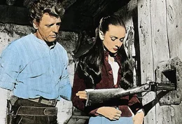 L-R: Ben Zachary (Burt Lancaster) und Rachel Zachary (Audrey Hepburn)