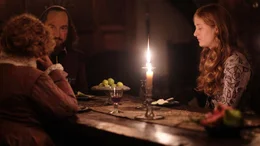 Anne Shakespeare (Judi Dench, l.), William Shakespeare (Kenneth Branagh, m.) und Margaret Wheeler (Eleanor de Rohan, r.)
