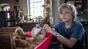 Levin in seinem Element - er experimentiert mit der Energie von Hamstern.