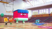 v.li.: Alan, Jamie, Darwin, Coach Russo, Gumball v.li.: Alan, Jamie, Darwin, Coach Russo, Gumball