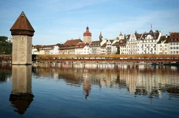 Die Kapellbr&uuml;cke, die &auml;lteste Holzbr&uuml;cke Europas.