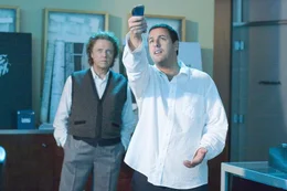 L-R: Morty (Christopher Walken),  Michael Newman (Adam Sandler)