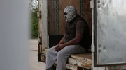 CHICAGO, ILL.- 'Spins' in a mask. CHICAGO, ILL.- 'Spins' in a mask.
