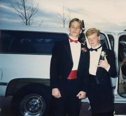 Paul Walker (l.) mit seinem Jugendfreund Andy Muxlow