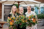Die Siegerinnen der Staffel 17: v.li.: Michaela Pistono, Gewinnerin in der Kategorie Vorspeise, Sonja M&uuml;ller, Gewinnerin in der Kategorie Hauptspeise, Petra Waldraff Gewinnerin in der Kategorie Nachspeise und Dekoration