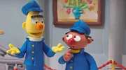 Ernie und Bert als Museumswärter