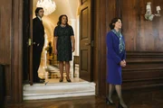 L-R: Daniel Jones (Adam Driver), Marcy Morris (Linda Powel), Senator Dianne Feinstein (Annette Bening)
