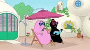 L-R: Barbapapa, Barbamama