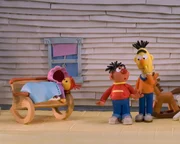 Zu Besuch bei Freunden werden Ernie und Bert in ein merkwürdiges Abenteuer verstrickt: Sie sollen auf die unsichtbare Schwester ihres Freundes aufpassen.