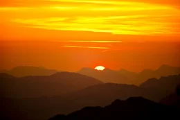 Sonnenuntergang am Kanisfluh.