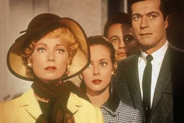 L-R: Nicole Devereaux  (Dany Robin), Michele Picard (Claude Jade), Jacques Granville (Michel Piccoli) und Andre Devereaux (Frederick Stafford)