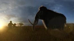 Um ein Mammut zu erlegen, taten sich mehrere J&auml;ger zusammen.
