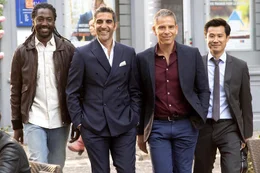 Denkbar ungleiche Br&uuml;der, l-r: Noom Diawara als Charles Kofi, Ary Abittan als David Benichou, Medi Sadoun als Rachid Benassem, Fr&eacute;d&eacute;ric Chau als Chao Ling