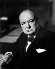 Winston Churchill, Portr&auml;t des britischen Premierministers Sir Winston Churchill - ca. 1941