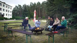 Die Grenzer am Lagerfeuer in Arendsee