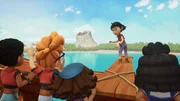Ein Kunstsprung von der Planke ins Meer ist für Zoe (2.v.r.) eigentlich ein Kinderspiel. Aber heute will sie den Wettkampf auf keinen Fall gewinnen. Finn (l.), Alexander (2.v.l.), Finn, Klaus (M.) und Dolores (r.) warten gespannt. Ein Kunstsprung von der Planke ins Meer ist für Zoe (2.v.r.) eigentlich ein Kinderspiel. Aber heute will sie den Wettkampf auf keinen Fall gewinnen. Finn (l.), Alexander (2.v.l.), Finn, Klaus (M.) und Dolores (r.) warten gespannt.