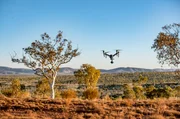 Drohne bei den Dreharbeiten. Drohne bei den Dreharbeiten.