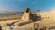 Die Sphinx von Gizeh: ein Beweis für die Ingenieurskunst der alten Baumeister.