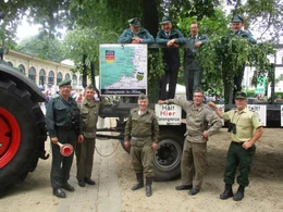 Der Wagen des Grenzerkreis Abbenrode ist 2018 ein Teil des Festumzugs in Bad Harzburg.